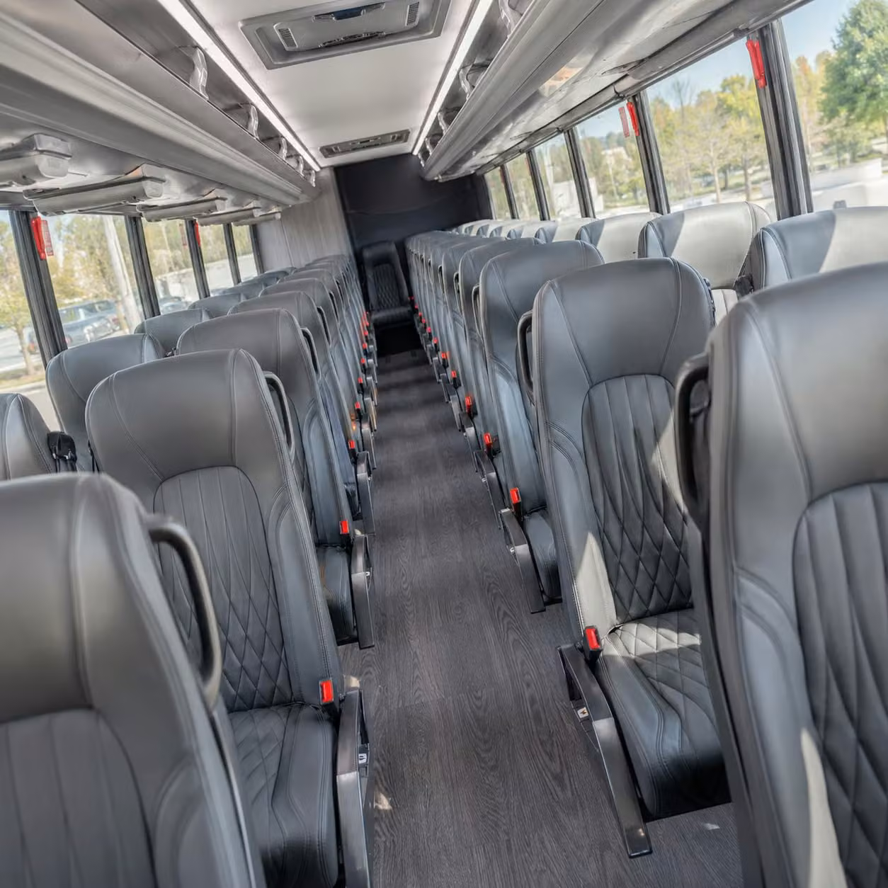 compare minibuses and charter buses for liberty state park wedding transportation