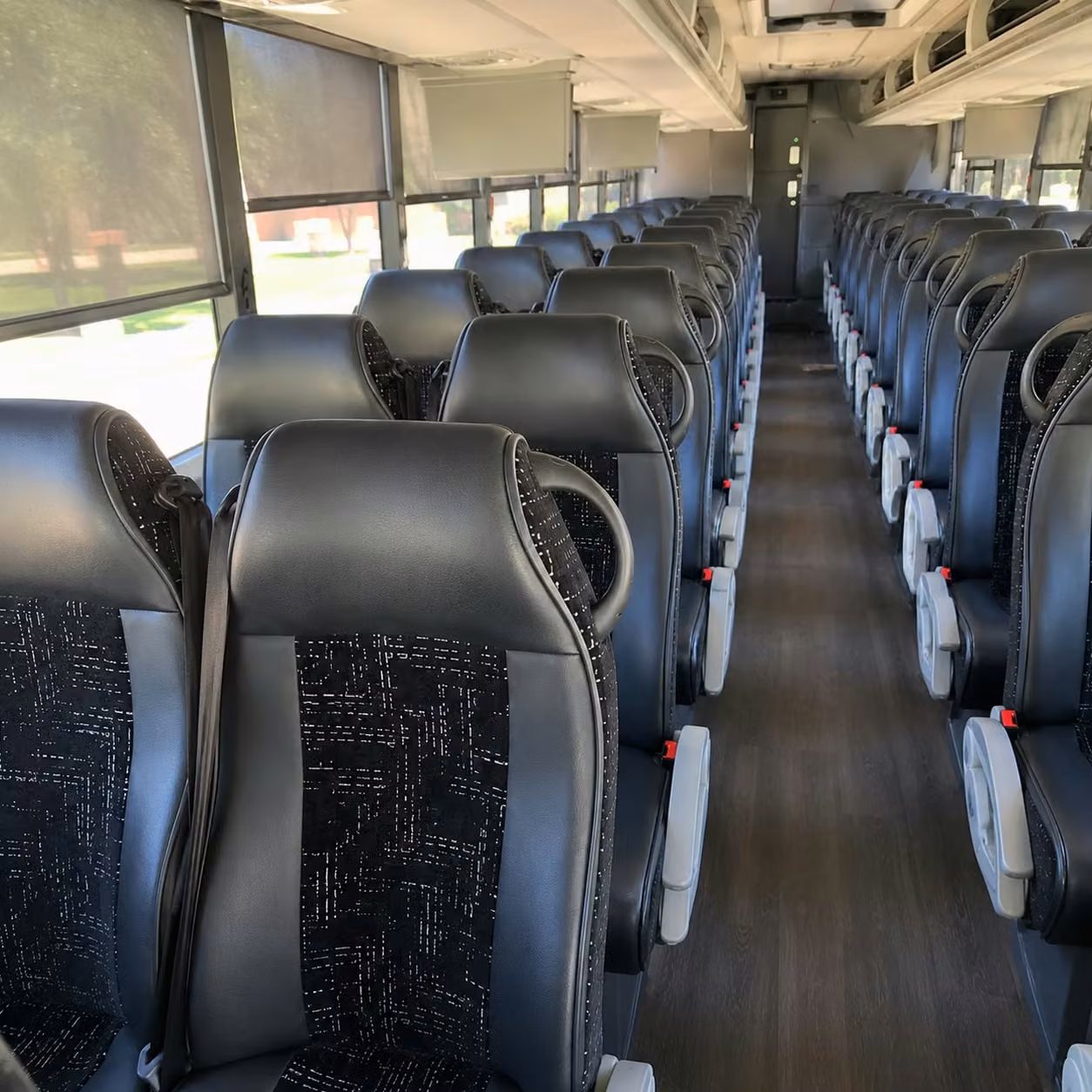 jersey city charter bus inside