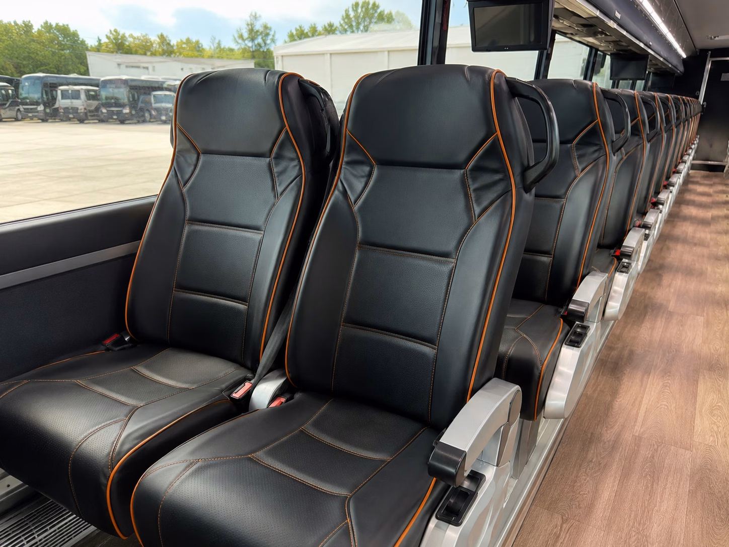 jersey city charter bus rental interior