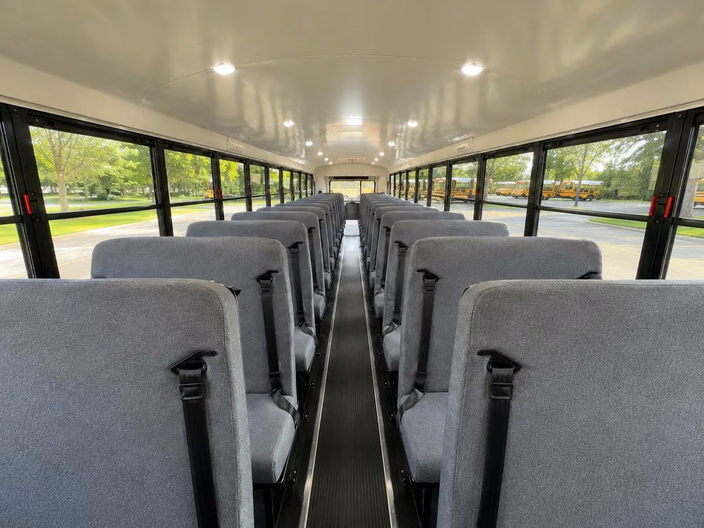 school bus inside